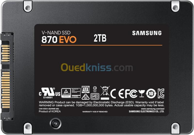 SAMSUNG DISUQE DUR INTERNE 870 EVO 2TB 4
