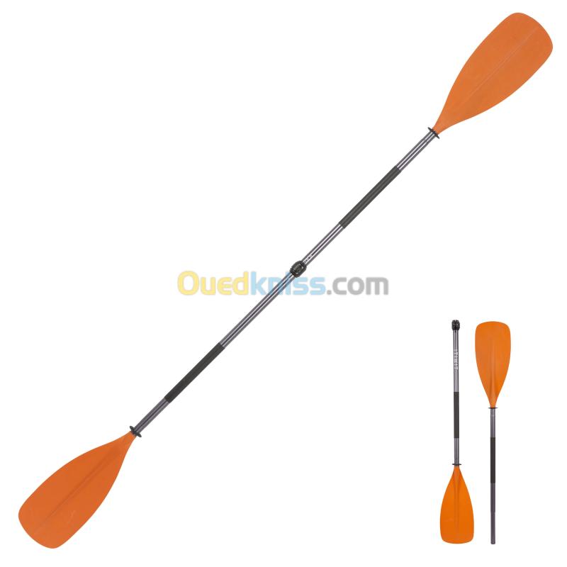 Pagaie Kayak Réglable 210-230cm - Double Pale Aluminium Pour Canoë Et Bateau