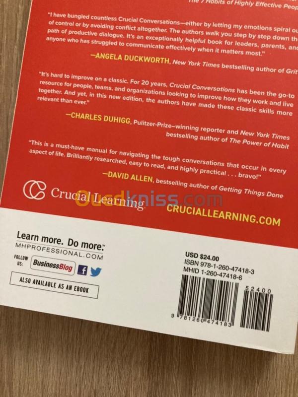  Crucial Conversations: Tools for Talking When Stakes are High, Third Edition