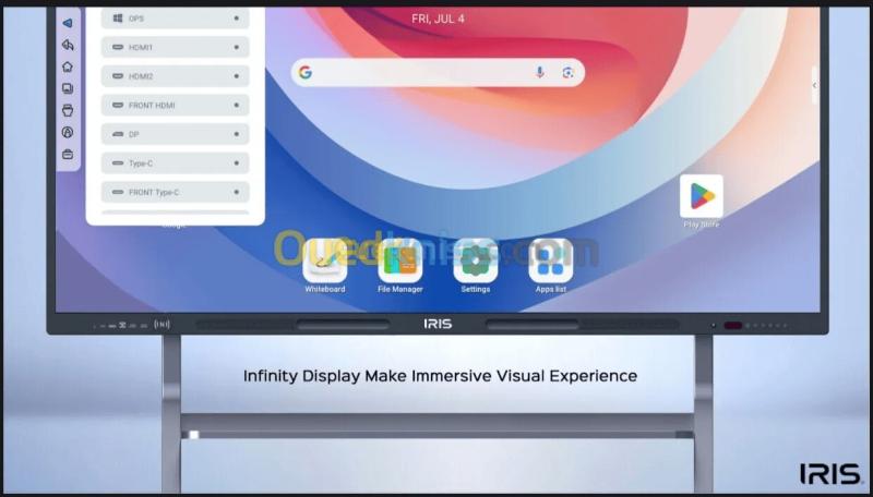ECRAN TACTILE INTERACTIF IRIS A200 PRO 65 POUCES