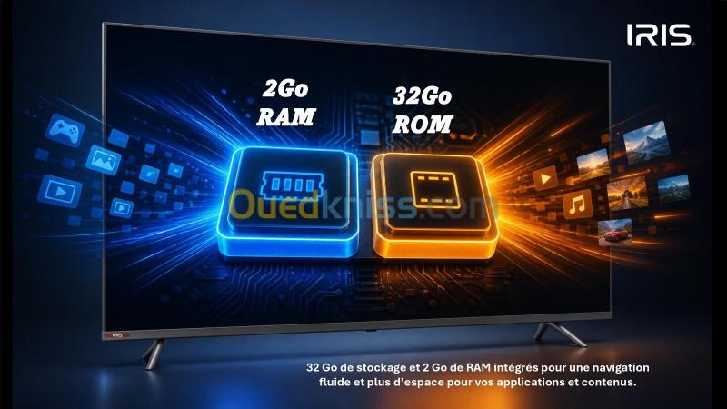 TELEVISEUR IRIS 75 M8020 MINILED ANDROID 14 GOOGLE TV 75POUCES UHD 4K 120Hz MATTE 18