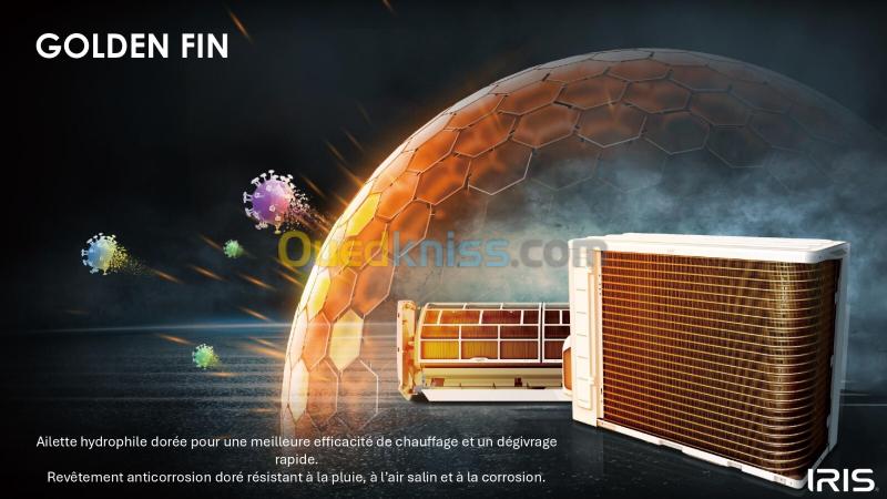CLIMATISEUR IRIS SUPER AZAO+ PRO SMART WIFI 12000 BTU SUPER TROPICAL INVERTER T3 2025 BLANC 8