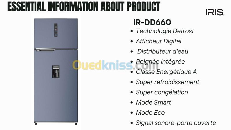 REFRIGERATEUR IRIS IR-DD660 DEFROST (AFFICHEUR DIGITAL) 2