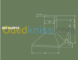 HOTTE DE CUISINE IBH060P1X  2