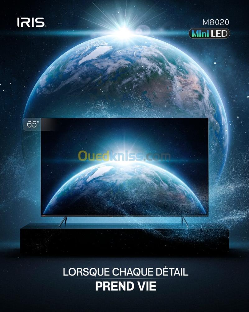 TELEVISEUR IRIS 55 M8020 MINILED ANDROID 14 GOOGLE TV 55POUCES UHD 4K MATTE 26