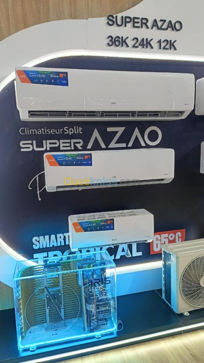 CLIMATISEUR IRIS SUPER AZAO+ PRO SMART WIFI 36000 BTU SUPER TROPICAL INVERTER T3 2025 BLANC