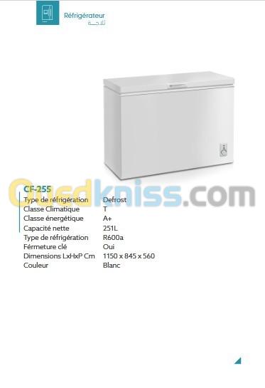 CONGELATEUR IRIS CF 255 COFREE 2