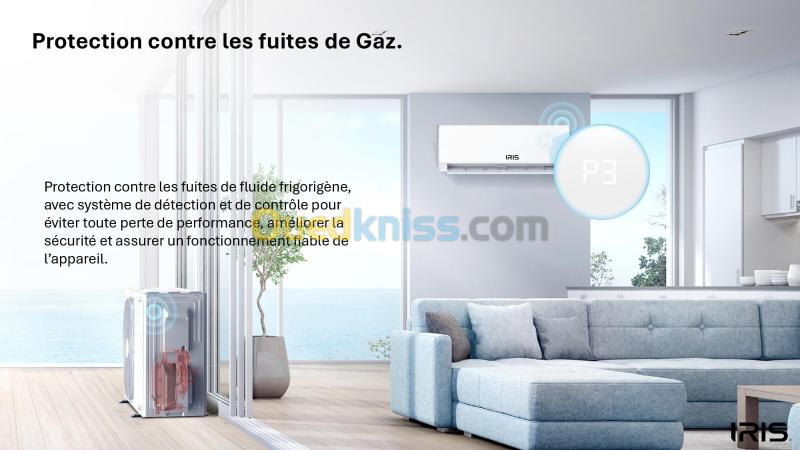 CLIMATISEUR IRIS SUPER AZAO+ PRO SMART WIFI 12000 BTU SUPER TROPICAL INVERTER T3 2025 BLANC 17