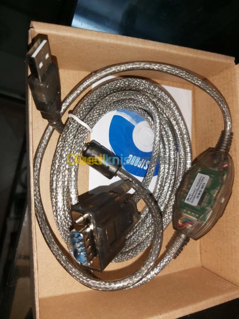 Câble De Programmation Pour Automate Twido TSXPCX3030-C – Bleu, Référence 500157838