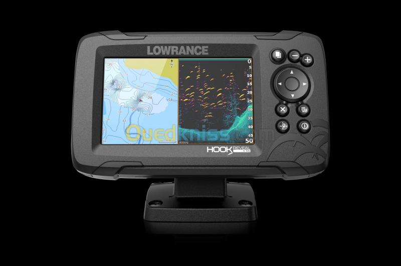  Sondeur GPS LOWRANCE HOOK REVEAL 5 avec Sonde 50/200 600w