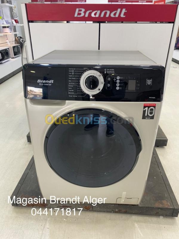  Machine à laver Brandt 10,5kg silver Black Edition 