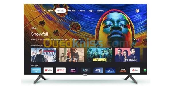 Téléviseur brandt 50" Ultra hd 4k Google TV Android