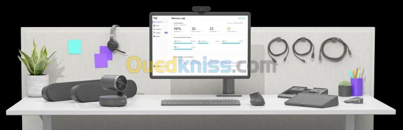 Logitech Tap Contrôleur tactile pour des salles de visioconférence kit Cat5e. Certifié Google Meet, Microsoft Teams Rooms et Zoom Rooms. 3