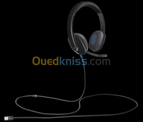 Logitech H540 Casque Filaire, Ecouteurs Stéréo Anti-Parasites, USB- Noir  6