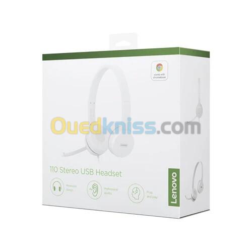 Casque -Micro Lenovo 110 Stereo USB
