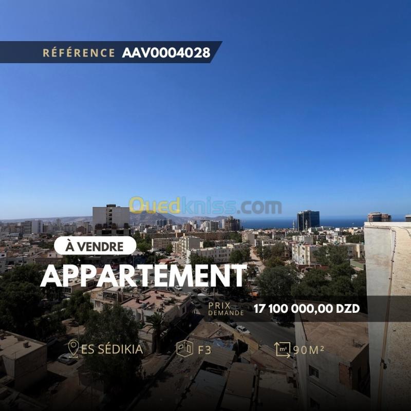 Vente Appartement F3 Oran Oran