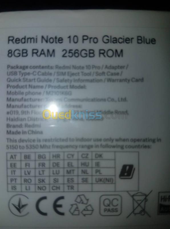  Redmi note 10 pro 8/256 Redmi Note 10 Pro (China)