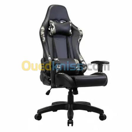 HYBROK DEMON MILITAIRE - CHAISE GAMING CUIR PU - ACCOUDOIRS 4D - DOSSIER INCLINABLE 90 DEGREE - ORIGINAL