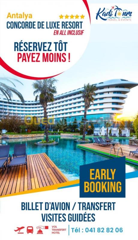  Offre spéciale EARLY BOOKING