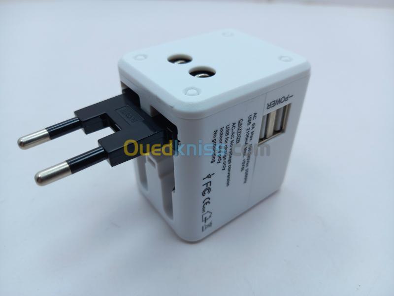 Multiprise Universel ( UK-EUR-USA-AUS ) + USB  2
