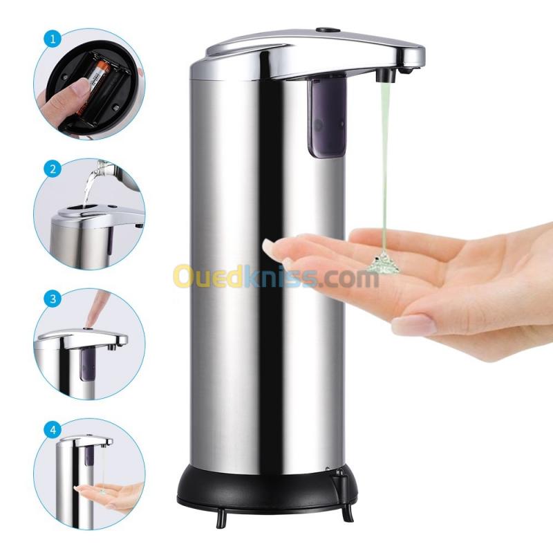  موزع صابون Distributeur automatique de savon liquide avec capteur infrarouge intelligent 250 ML
