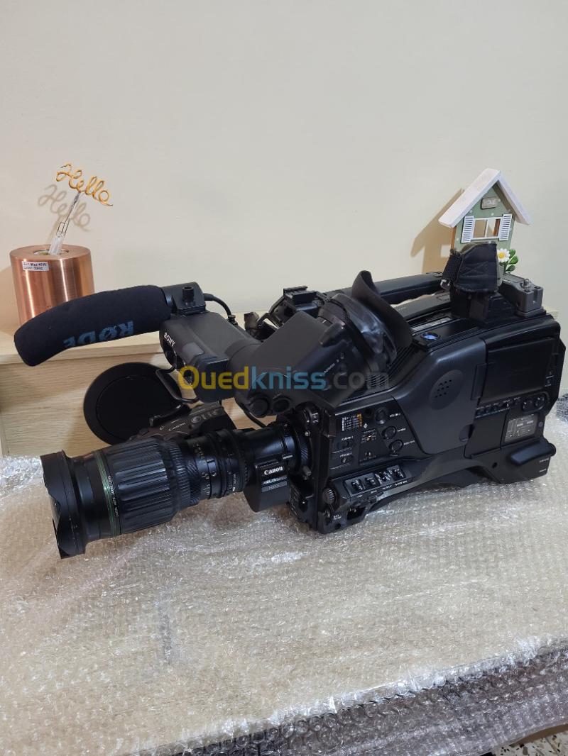 Sony PDW-850 caméra d'épaule professionnel | XDCAM Full HD 422 3CMOS 2/3" + HDVF-200 conçue pour la production vidéo de haute qualité + OBJECTIF CANON HJ 14e x 4.3B IASE