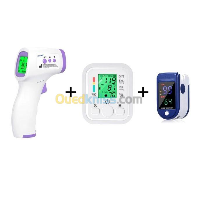 Pack Santé Complet Famille - Tensiomètre, Oxymètre, Thermomètre Infrarouge Neuf