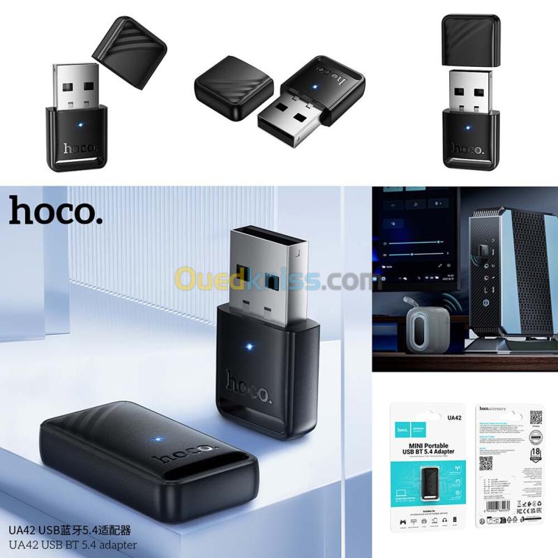 HOCO UA42 Dongle Adaptateur sans-fil Bluetooth 5.4 pour PC et Ordinateur Portable 3