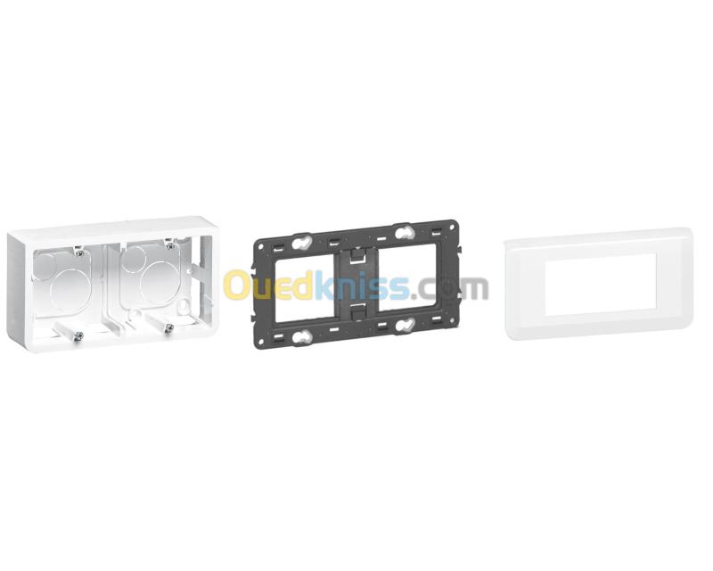 CADRE SAILLIE + SUPPORT MOSAIC + PLAQUE MOSAIC LEGRAND 3