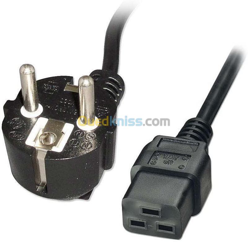 CABLE ALIMENTATION ONDULEUR -16A-2M _ FR / C19 / REF: 5238 2