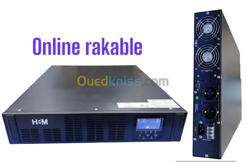 ONDULEUR ON-LINE DOUBLE CONVERSION 6KVA RACKABLE AVEC AFFICHEUR HBM Ref : 4538 2