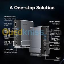 Station d'accueil Vention USB C 15 In 1 / 10Gbps / RJ45 Giga / 100W / 4K 60Hz