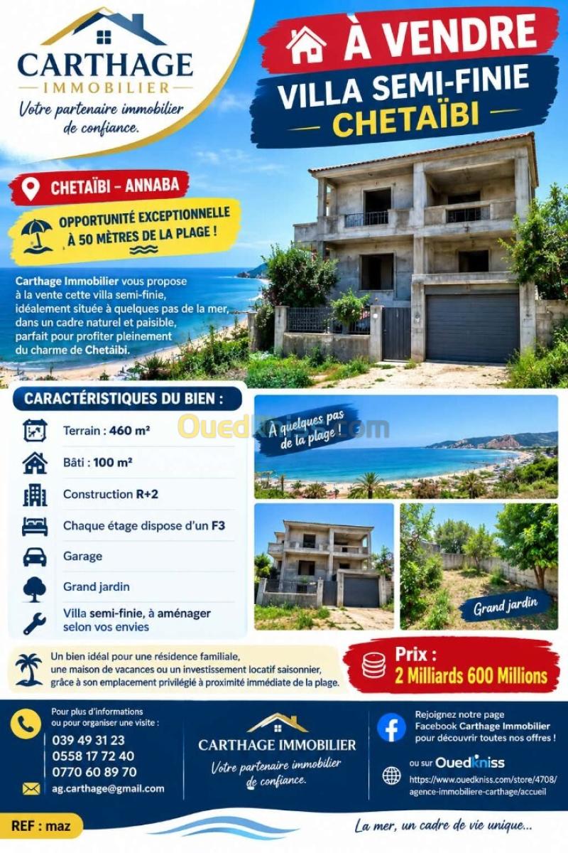 Vente Villa Annaba Chetaibi