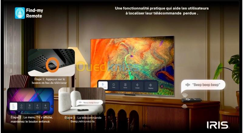 TV IRIS 65" MINILED M8020 GOOGLE TV 4k 120 HZ UHD ANDROID 14 65 POUCES mini led 13
