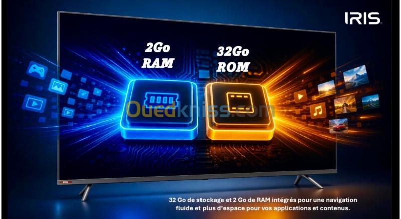 TV IRIS 55" MINILED M8020 GOOGLE TV 4k UHD ANDROID 14 55 POUCES 9