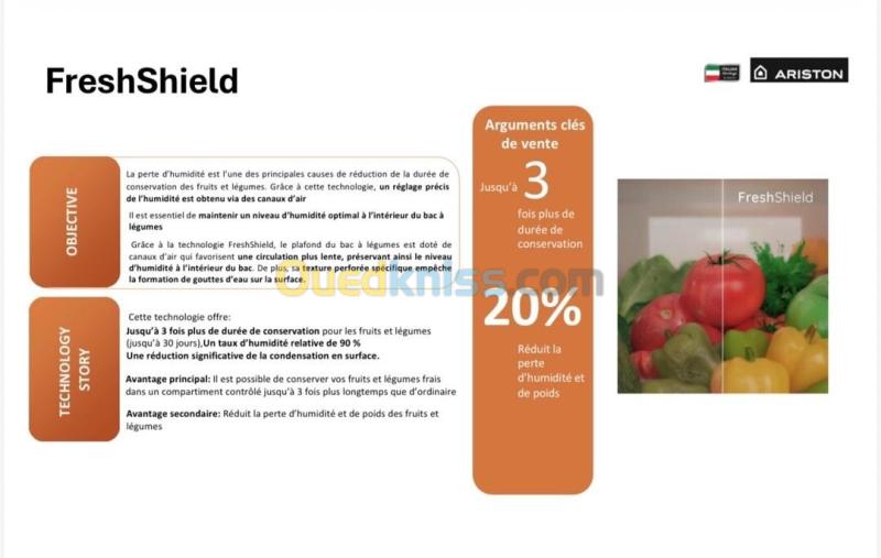 ARISTON REFRIGERATEUR COMBINÉ 355 L INOX NO FROST COMPRESSEUR INVERTER 2