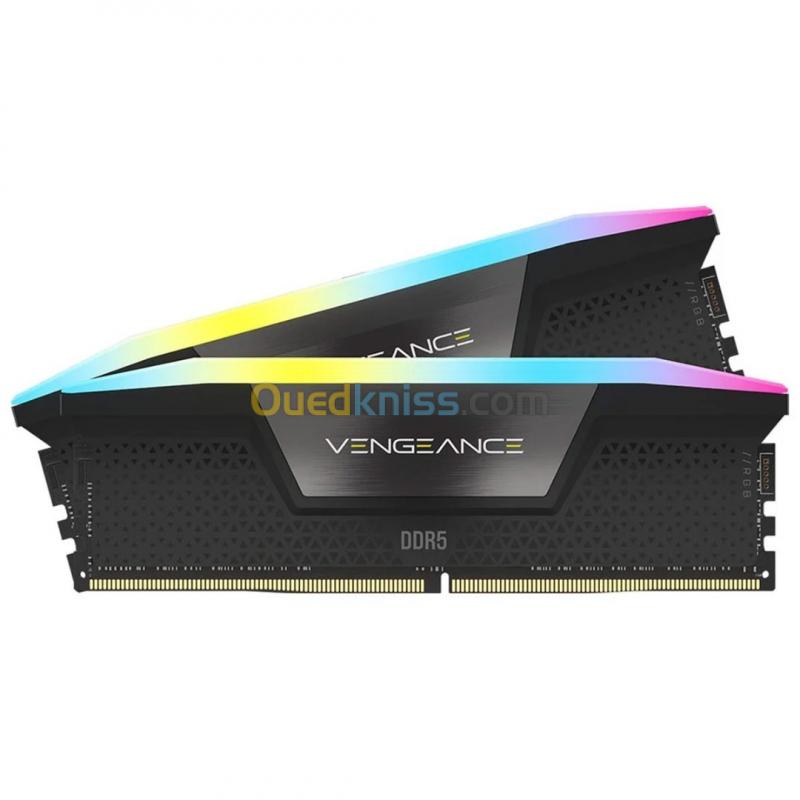  MEMOIR RAM CORSAIR VENGEANCE RGB 16GB (1X16GB) DDR5-6000MHZ CL36 PRETA