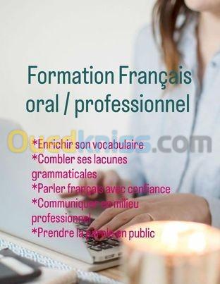  Formation français oral / professionnel / cours de communication 