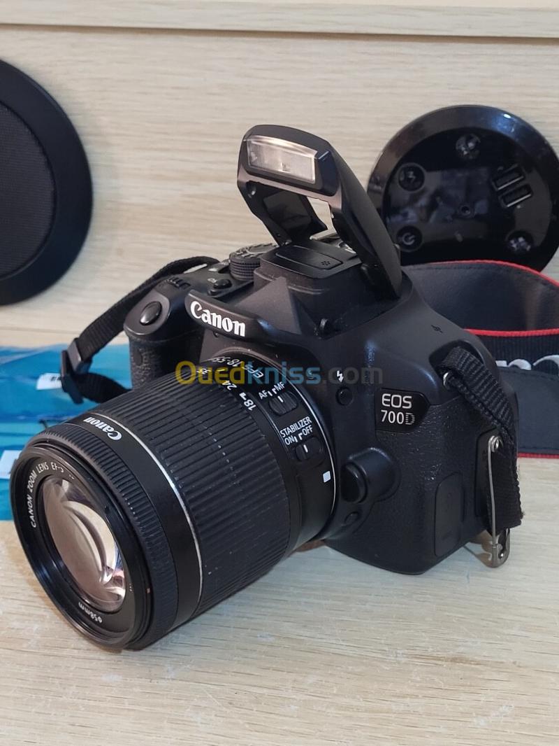 Canon EOS 700D Appareil photo Reflex SLR 18 MP CMOS 5184 x 3456 pixels + Objectif Canon EF-S 18-55mm f/3.5-5.6 IS STM f/3.5-5.6 35