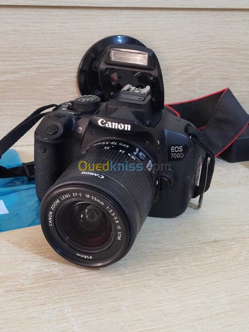 Canon EOS 700D Appareil photo Reflex SLR 18 MP CMOS 5184 x 3456 pixels + Objectif Canon EF-S 18-55mm f/3.5-5.6 IS STM f/3.5-5.6 32