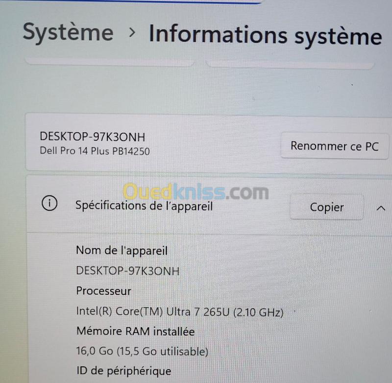 DELL Pro 14 Plus FHD + TACTILE | INTEL vPRO CORE ULTRA 7-265U| 512GB NVME | 16GB RAM | INTEL ARC GRAPHICS 5