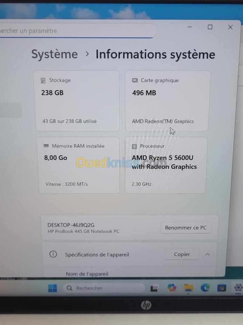 HP PROBOOK 445 G8 14 FHD | AMD RYZEN 5 5600U | 8GB RAM | 256GB SSD | AMD RADEON GRAPHICS 12