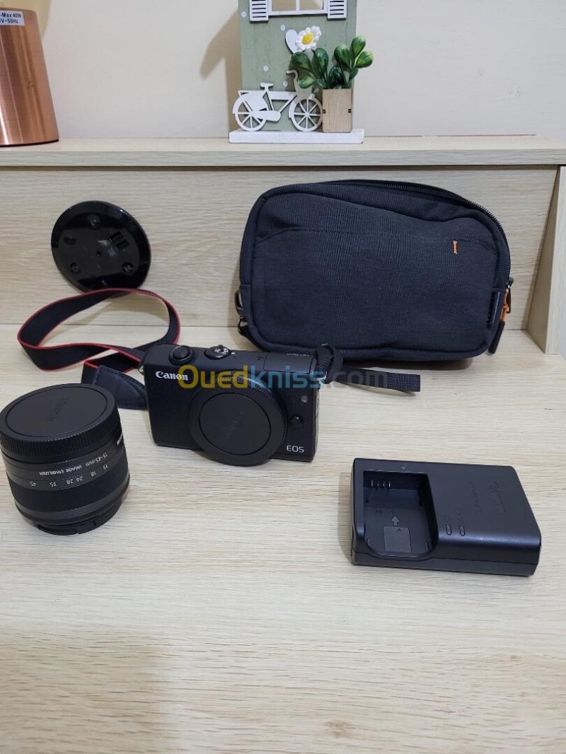 Canon EOS M 200 hybride Vidéo 4K/UHD 30p capteur APS-C de 24Mpx + EF-M 15-45mm f/3,5-6,3 IS STM 31
