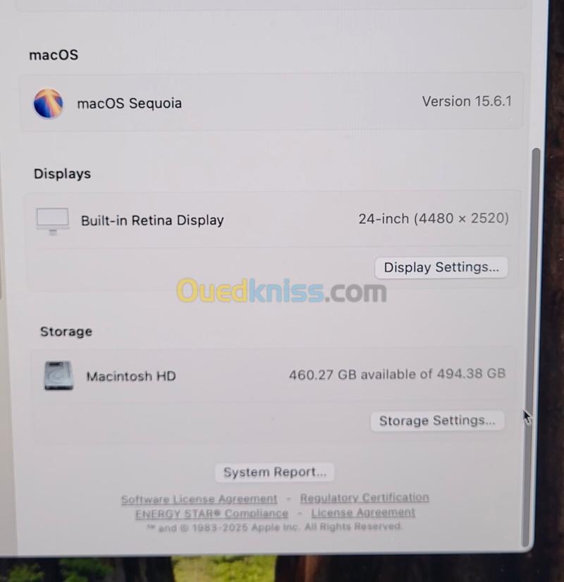 IMAC M1 24'' 4.5K | M1 Pro 8 CPU | GPU 8 COEURS | 16GB RAM | 512GB NVMe SSD | 8