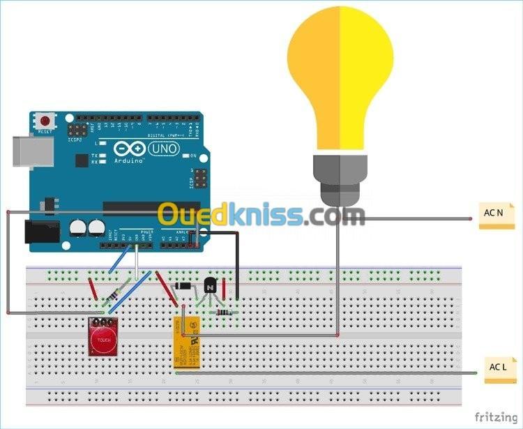 Module Tactile Capacitif TTP223 arduino 2