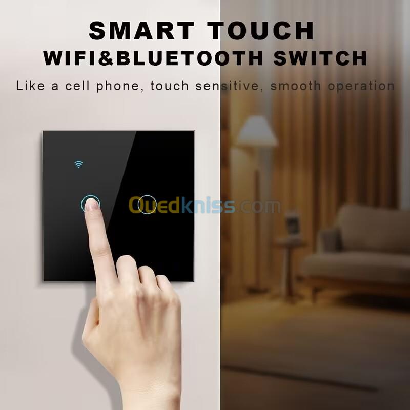 Interrupteur Tactile de lumière intelligent connecté wifi 1 / 2 / 3 / 4 / Boutons 6