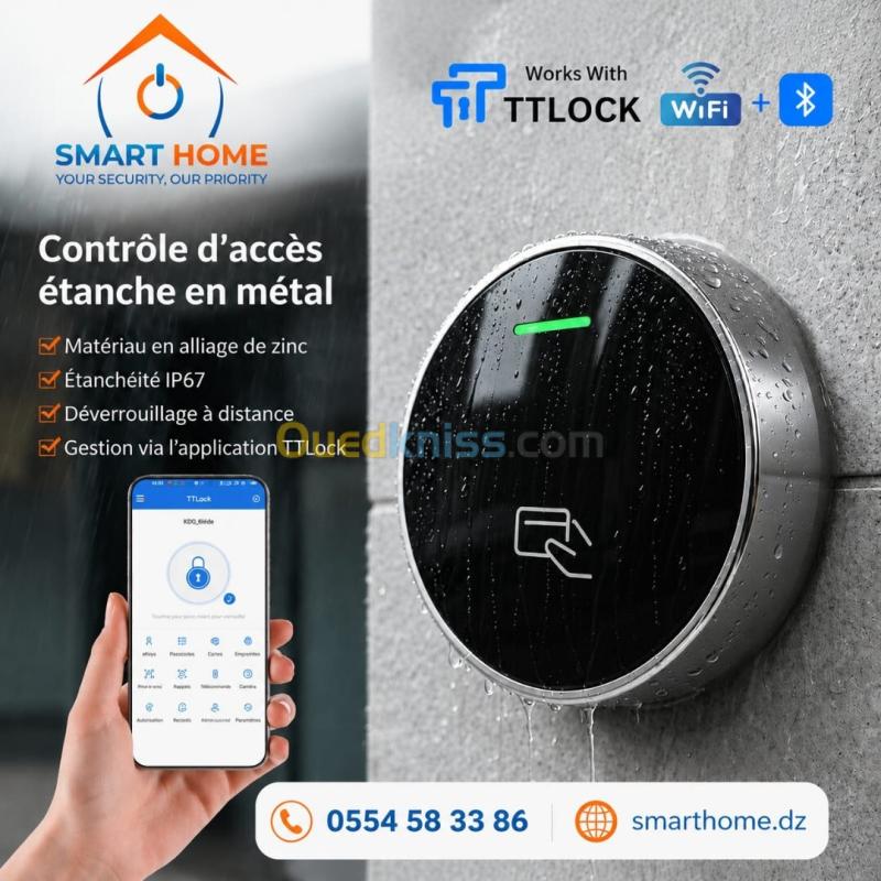 Mini contrôle d'accès intelligent application TTLock Bluetooth