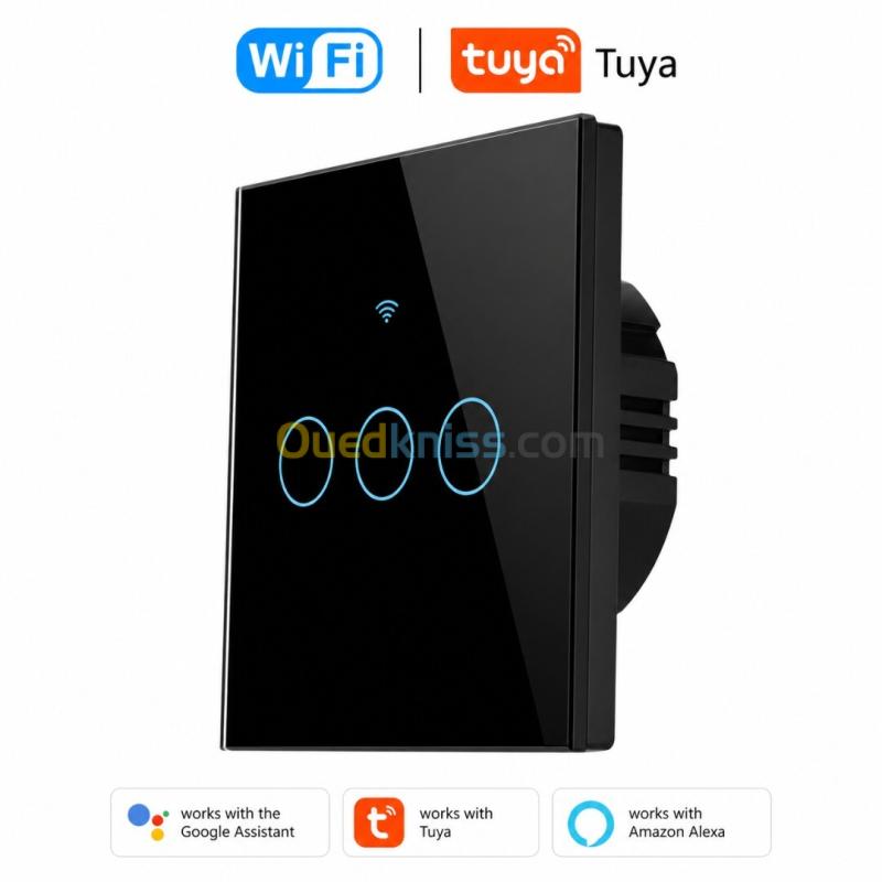 Interrupteur Tactile de lumière intelligent connecté wifi 1 / 2 / 3 / 4 / Boutons 4