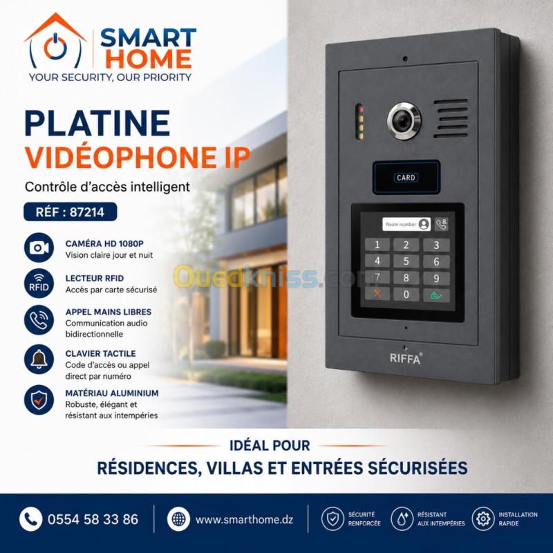 PLATINE VIDÉOPHONE IP RIFFA  Réf : 87214 2
