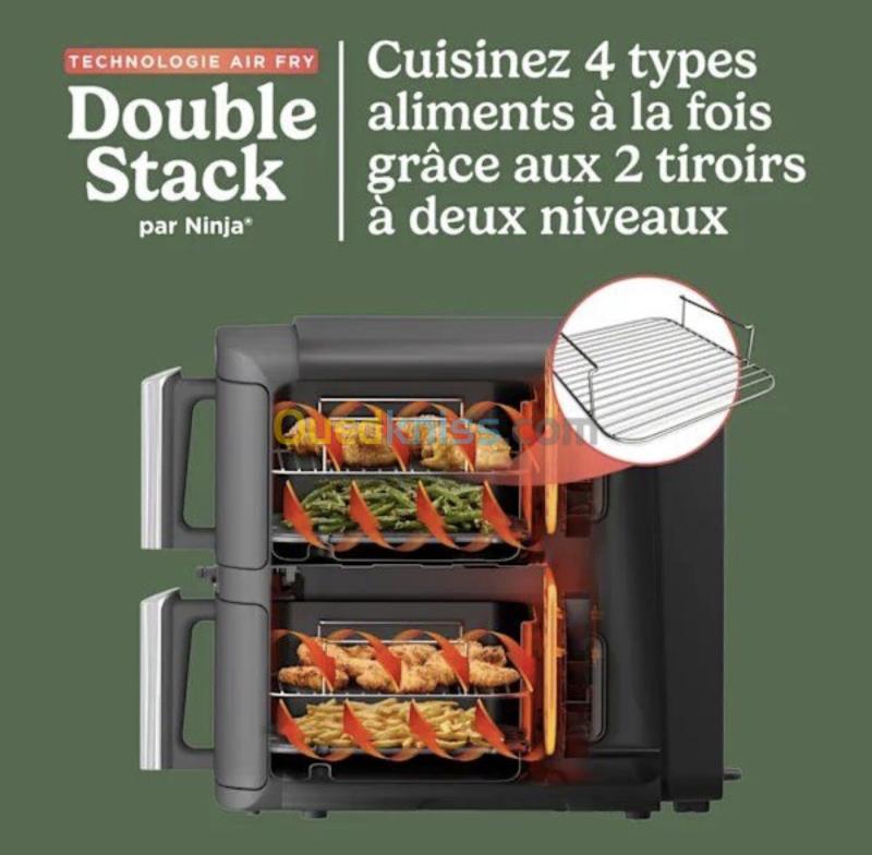 Ninja Double Stack XL Air Fryer Friteuse nouveau model avec Thermosonde SmartCook 9,5 L SL451EU 3
